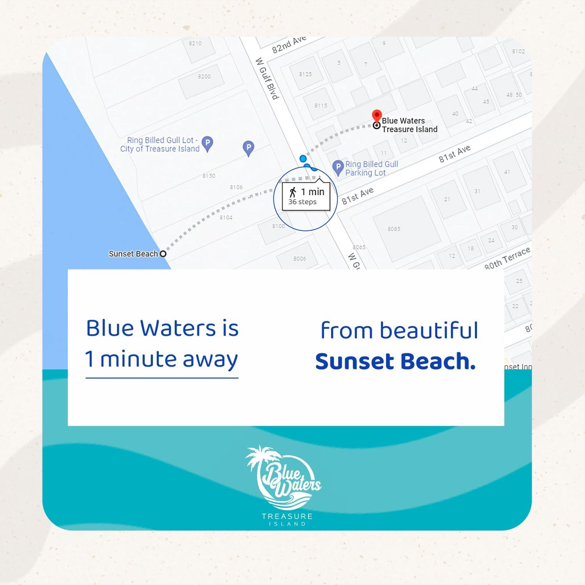 Hotel Blue Waters Treasure Island Zewnętrze zdjęcie